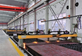 杭州叉車檢測(cè)流水線火焰切割中心